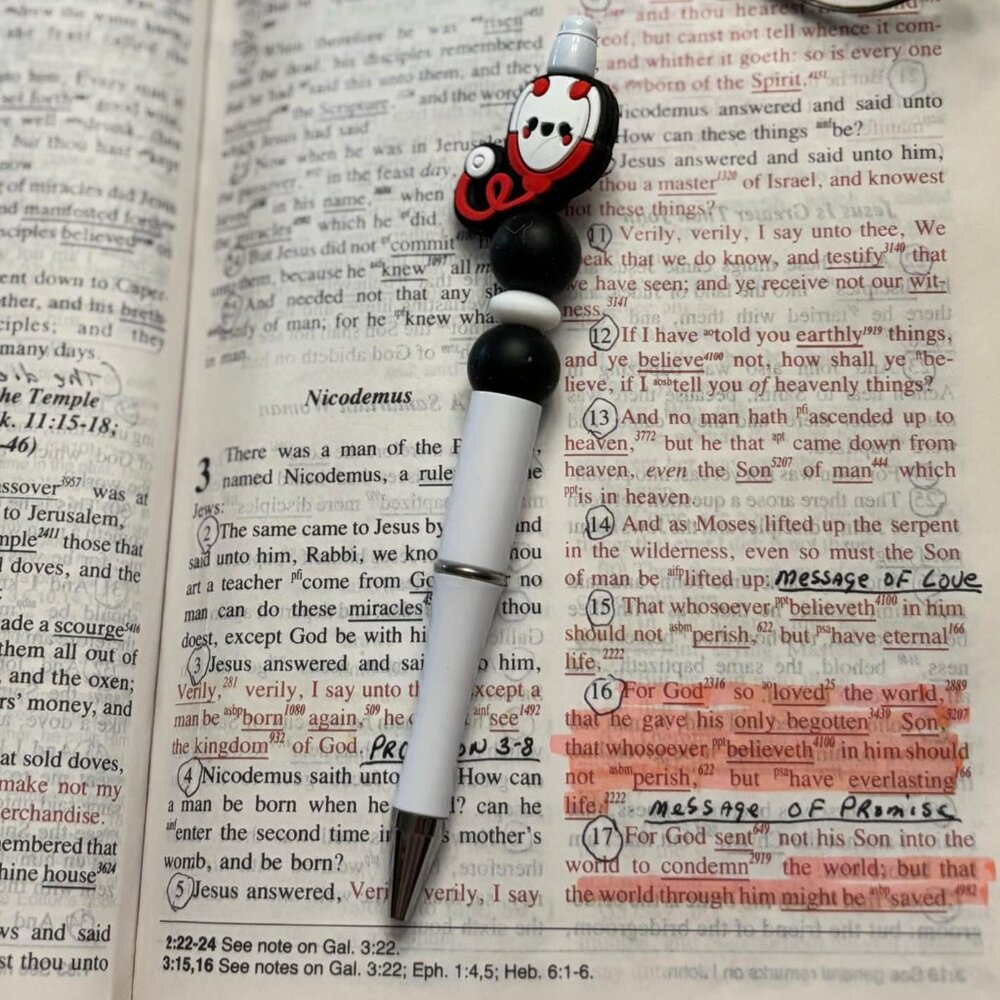 Beadable Pen "Stethoscope/Nursiing/Medical" #9